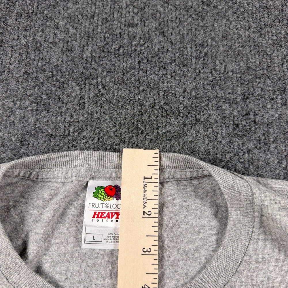 Vintage Jelly Belly University Shirt Men L Fruit of the Loom Grey Wisconsin - Picture 9 of 12